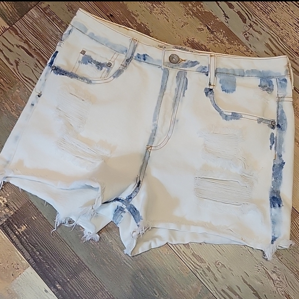 Zara‎ Denim jean cutoff shorts Lightwash Womens size 2